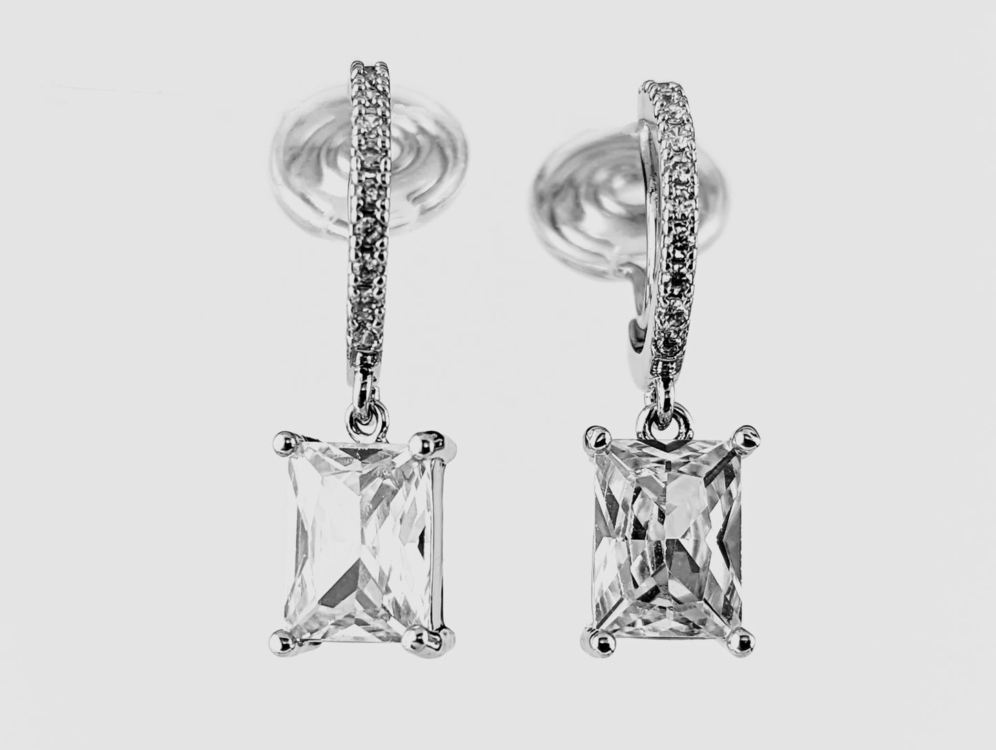 Joy Dimond Dangle Clip-on Earrings