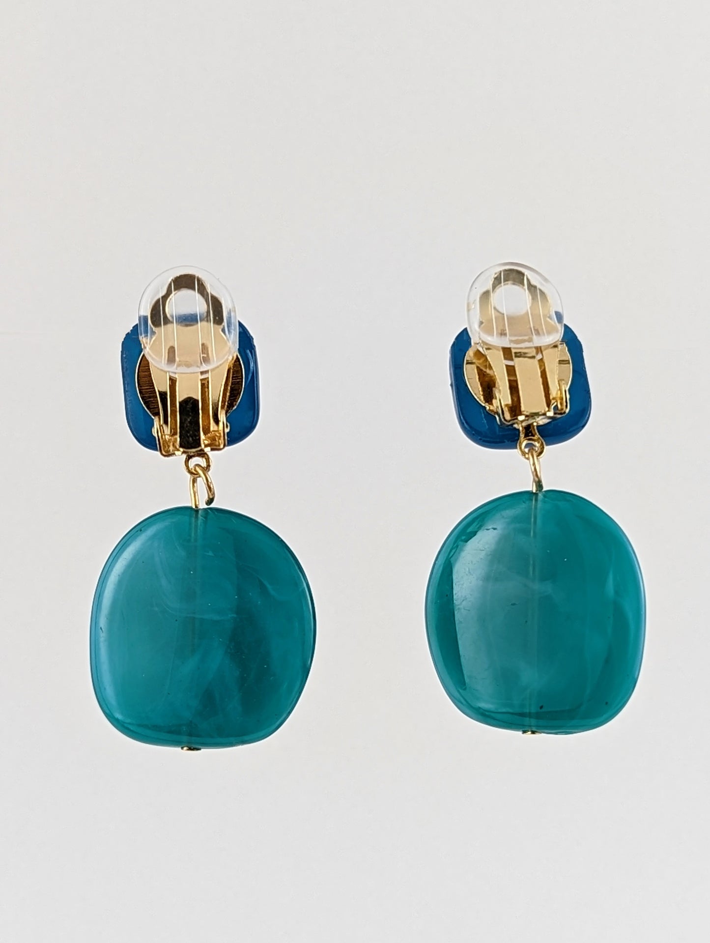 My Blues Dangle Clip-on Earrings