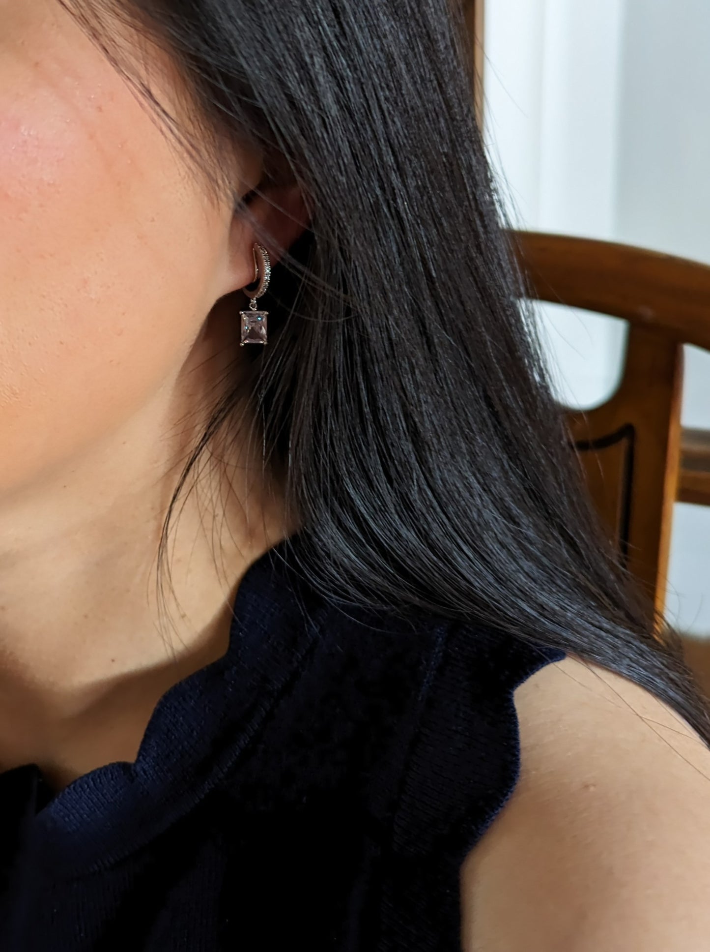 Joy Dimond Dangle Clip-on Earrings
