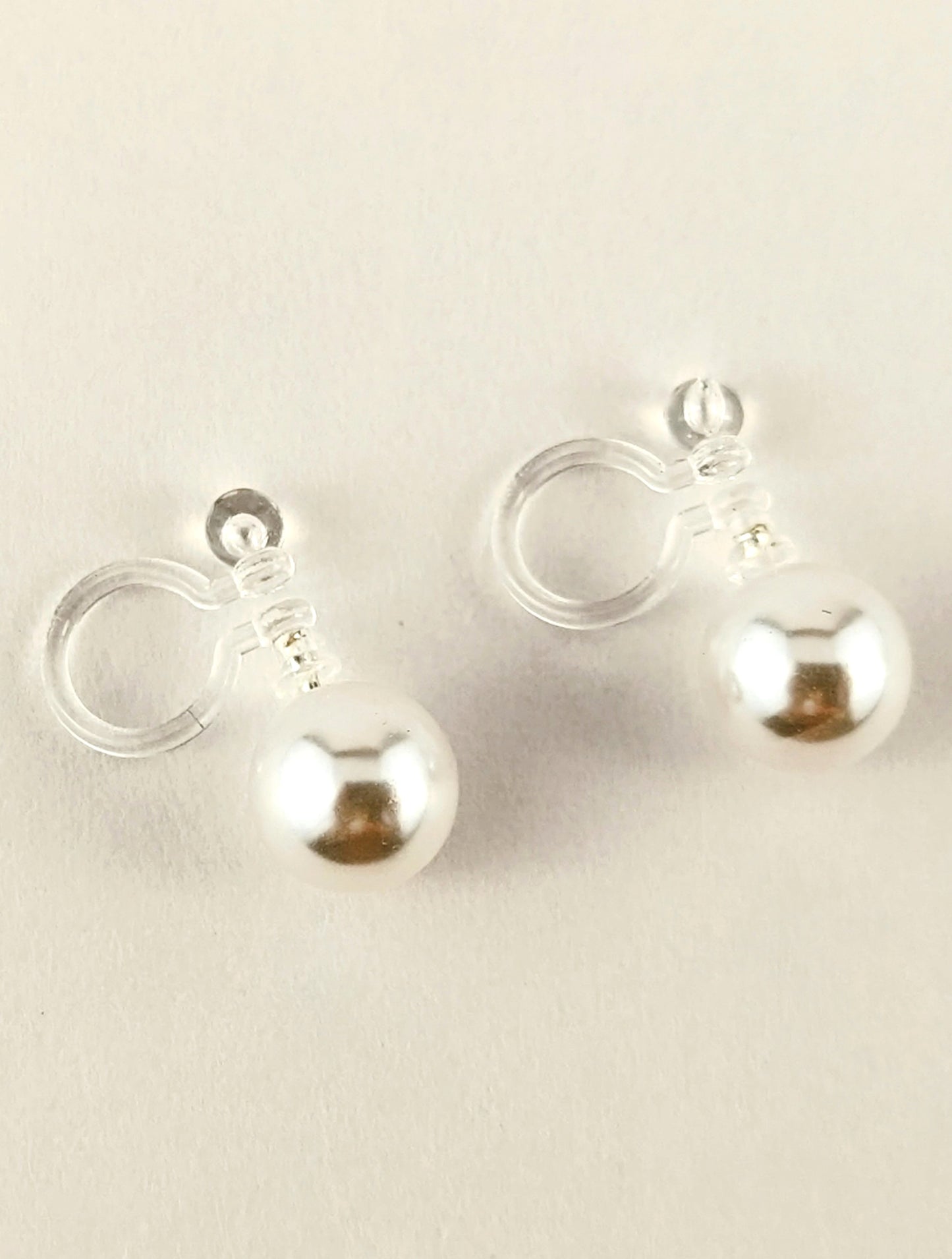 Pearl Stud Clip-on Earrings